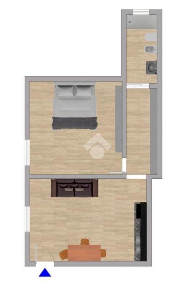 Bilocale Via Vigevano, Milano (zona Porta Genova) - planimetria 1