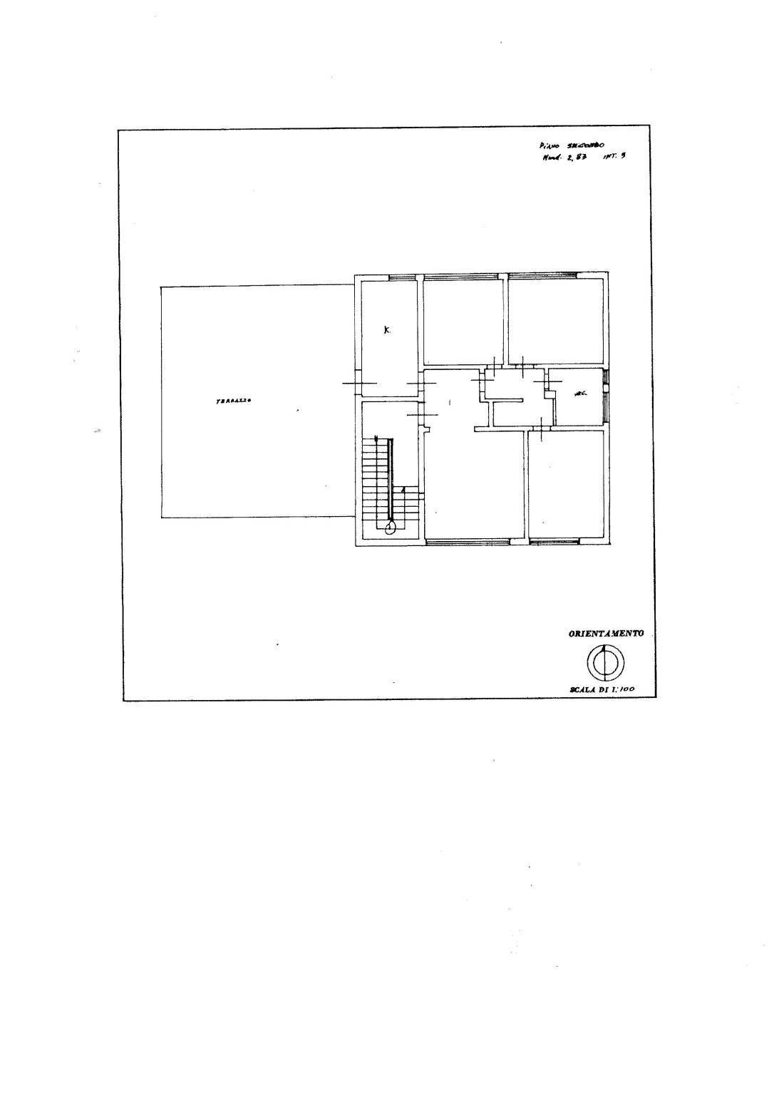 Attic via Giacomo Leopardi, Spigno Saturnia - floor plans 1