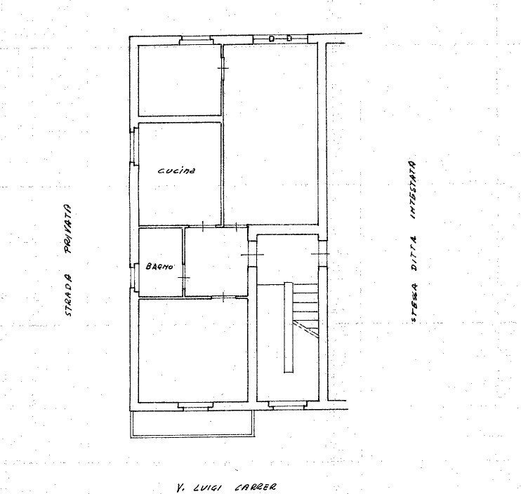 Trilocale via Luigi Carrer, 39, Roma (zona Casal Boccone) - planimetria 1