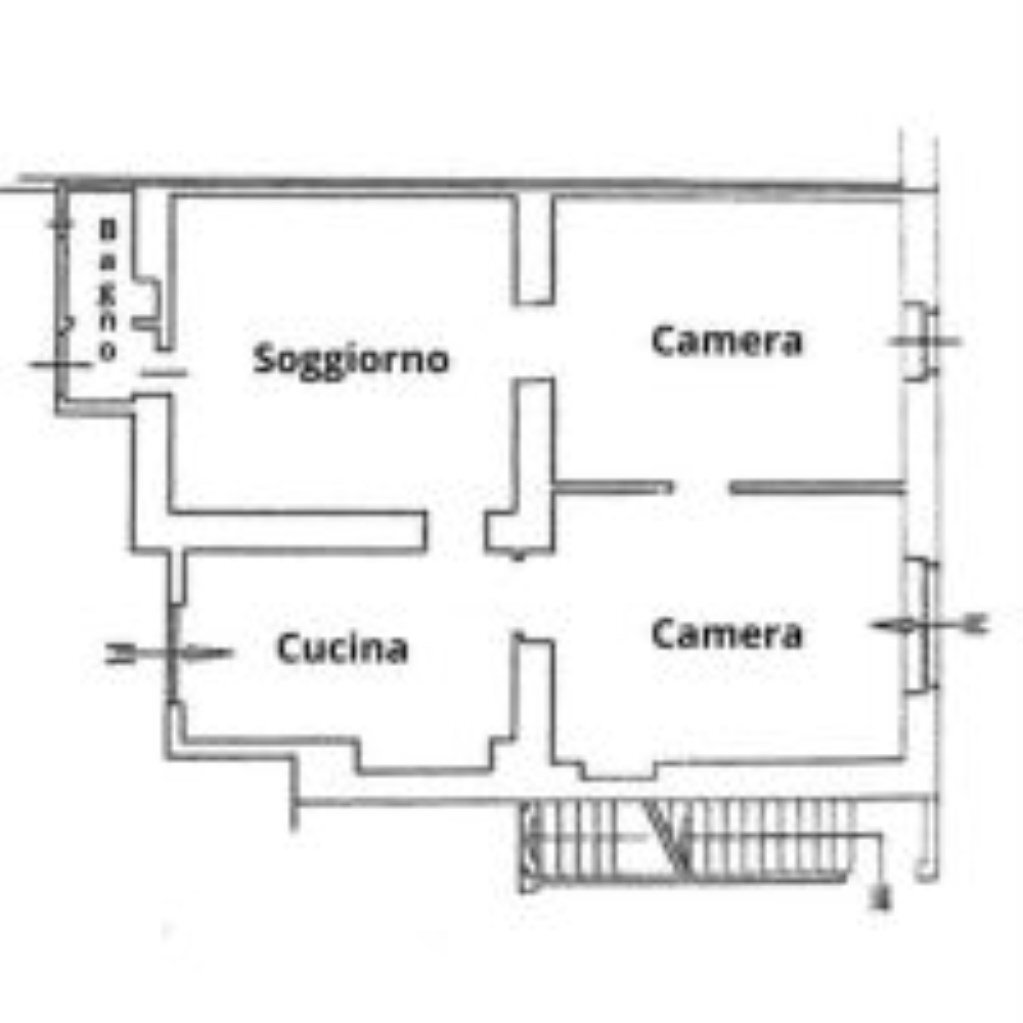 Apartment Via Baltea, 11, Torino (neighborhood Barriera Milano) - floor plans 1