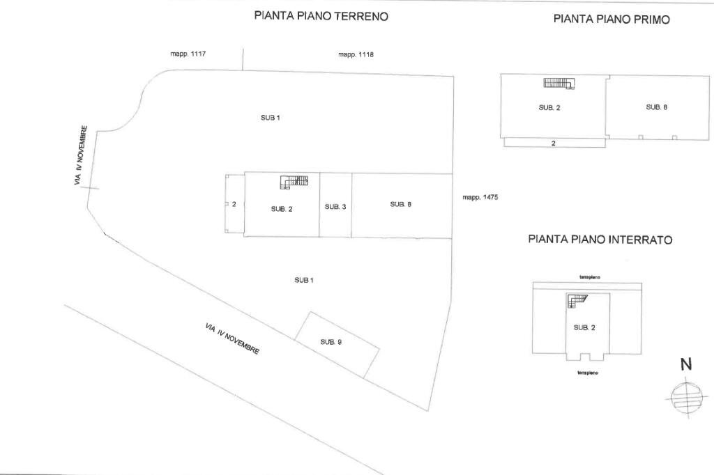 Casa semi indipendente Via IV novembre, Trofarello - planimetria 1