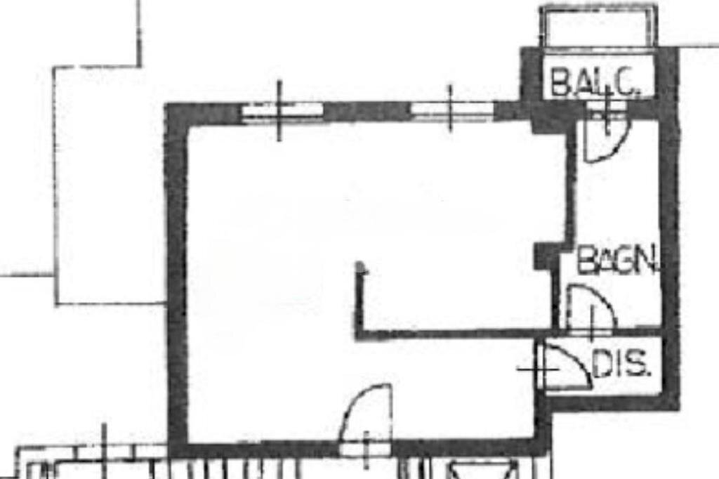 One-room apartment Via Maiella, Reggio nell'Emilia - floor plans 1