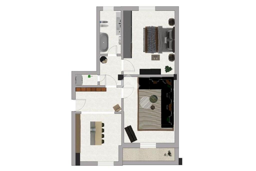 Bilocale Via Giovanni Battista Cassinis, Milano (zona Rogoredo) - planimetria 1