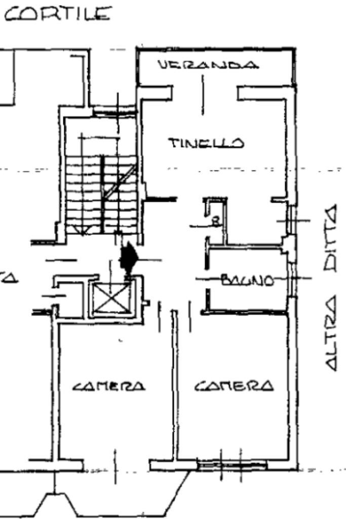 Three-room apartment Via Sospello, Torino (neighborhood Borgo Vittoria) - floor plans 1