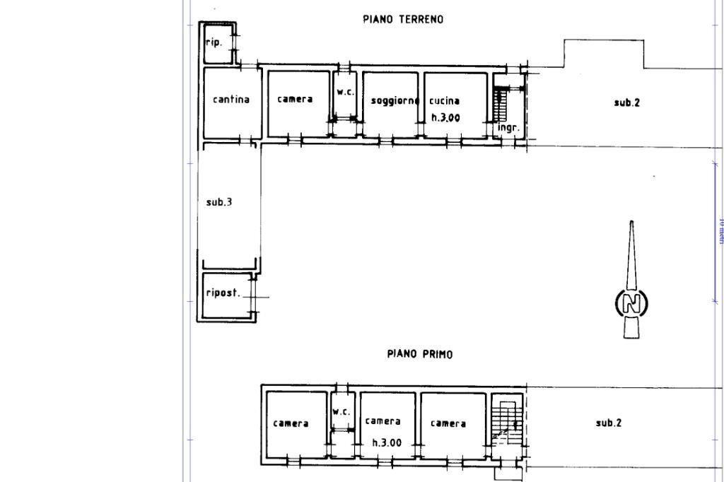 Independent house Sc per Mandrogne, Alessandria - floor plans 1