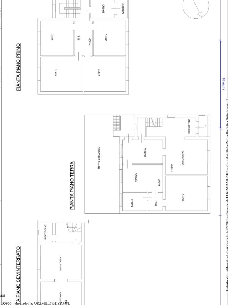 Independent house Via della Cembalina, Ferrara (neighborhood Marrara) - floor plans 1