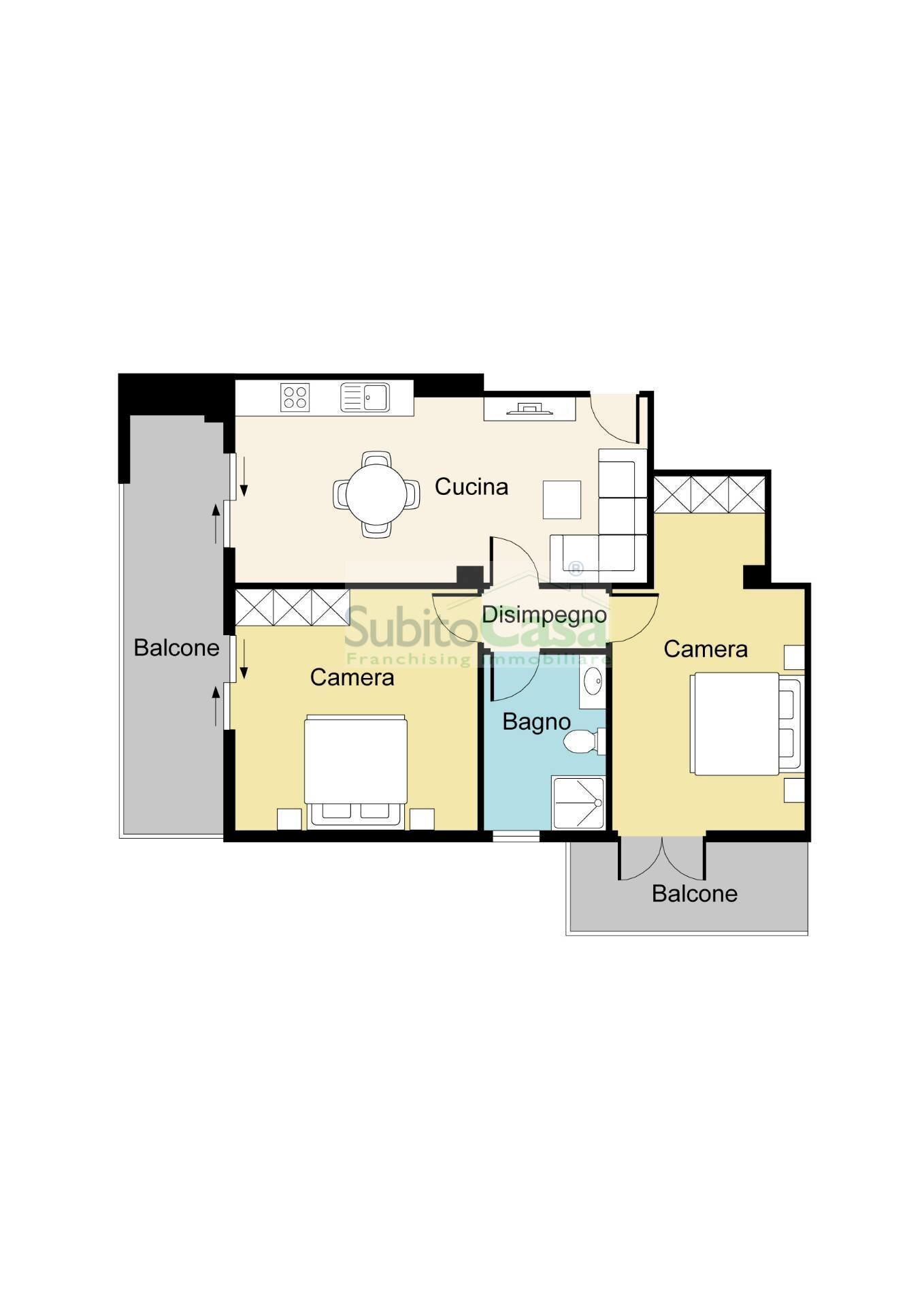 Foto 26 - Three-room apartment Via Scaraviglia
 
110, Chieti - floor plans 1