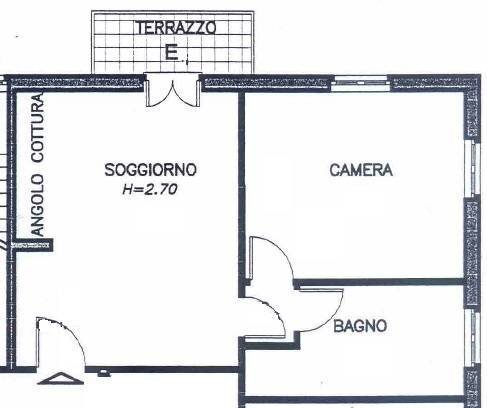 Foto 4 - Bilocale PIAZZA COLOMBO
 
9, San Colombano Certenoli - planimetria 1