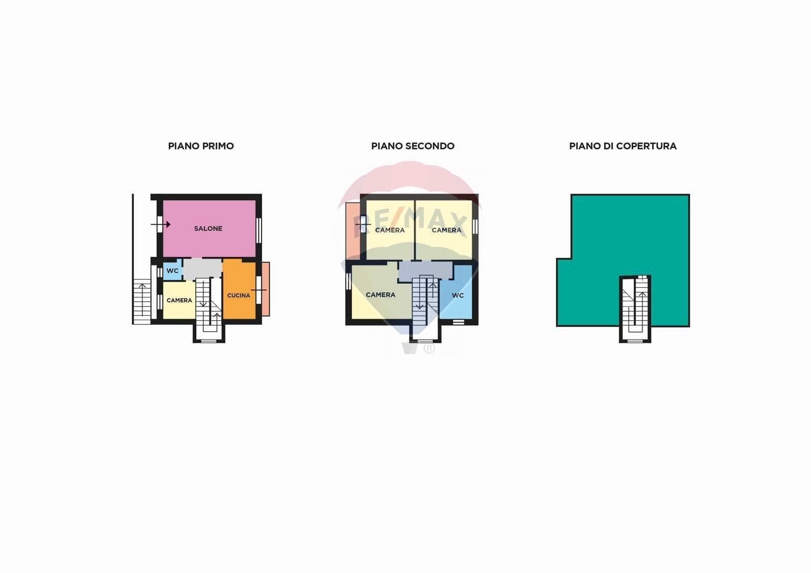 Pianta 2D - Semi-detached house via Nuova detta Palmentiello
 
133, Napoli - floor plans 1
