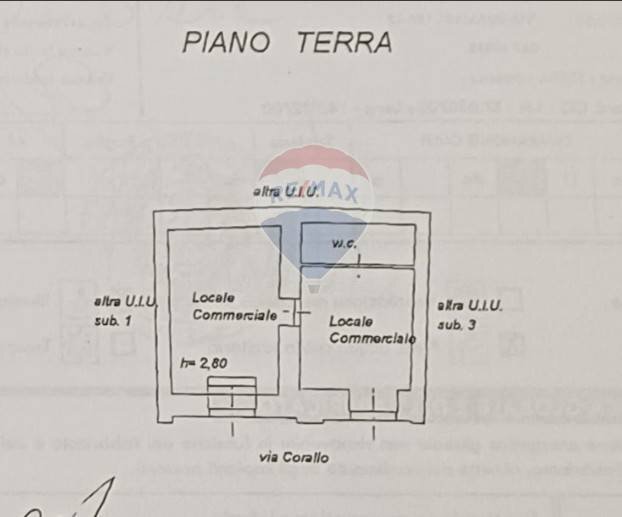 Pianta 2D - Locale Commerciale via Corallo
 
17, Chiaramonte Gulfi - planimetria 1