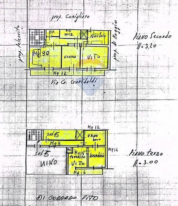 Pianta 2D - Apartment Via Giuseppe Garibaldi
 
168, Terrasini - floor plans 1