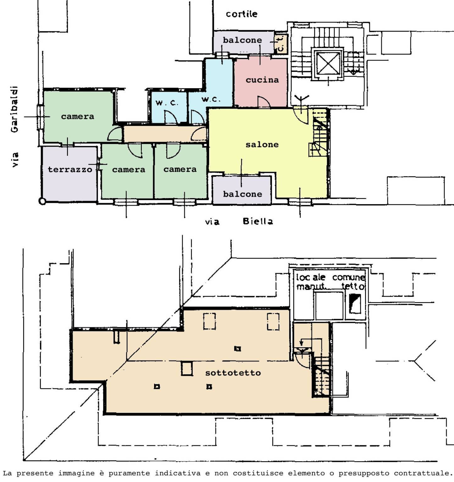 Appartamento via Biella, 14, Nichelino - planimetria 1