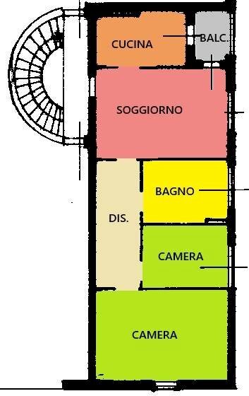 Foto 24 - Trilocale Via Castello Chiapponi, Rottofreno - planimetria 1