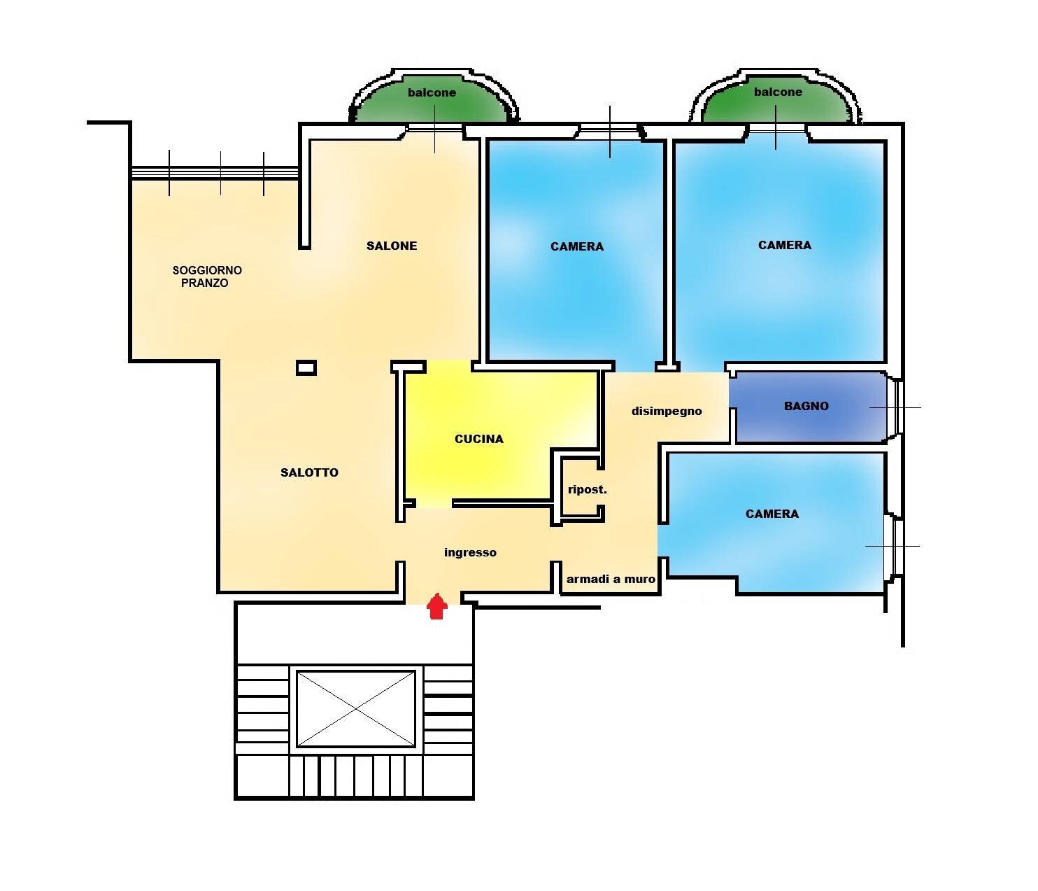 Foto 51 - Apartment Via Amendola
 
13, Savona - floor plans 1