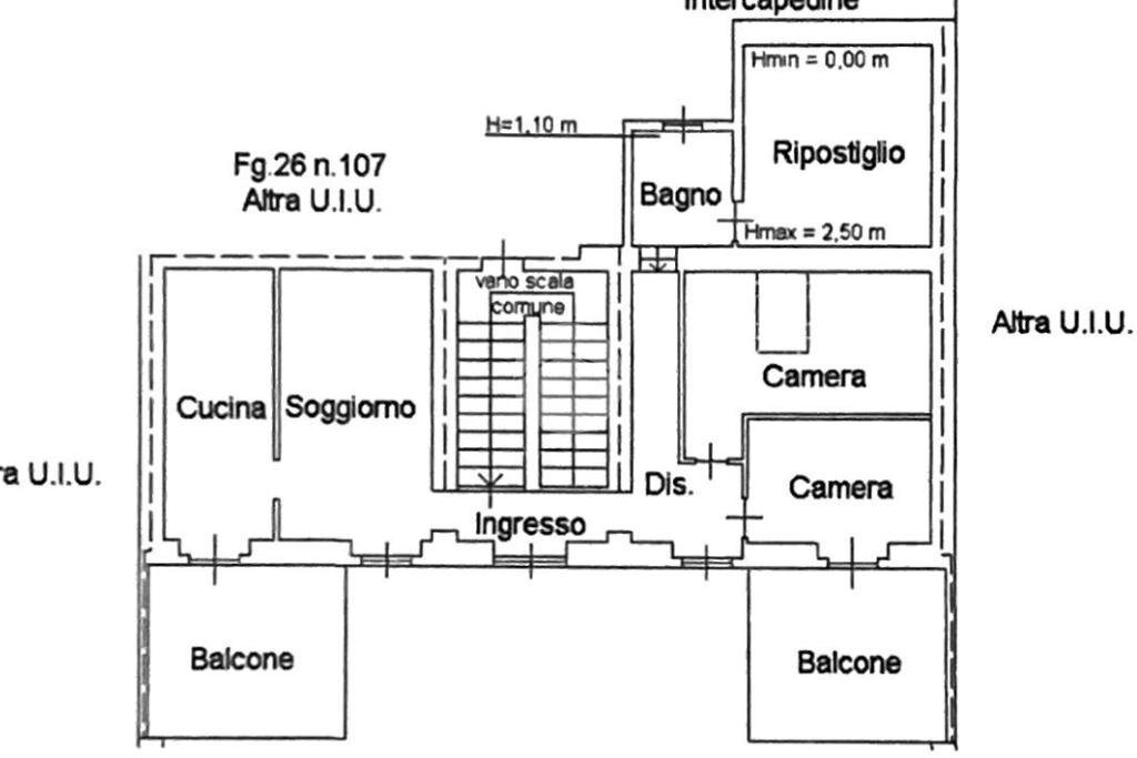 Four-room apartment Via Roma, Airasca - floor plans 1