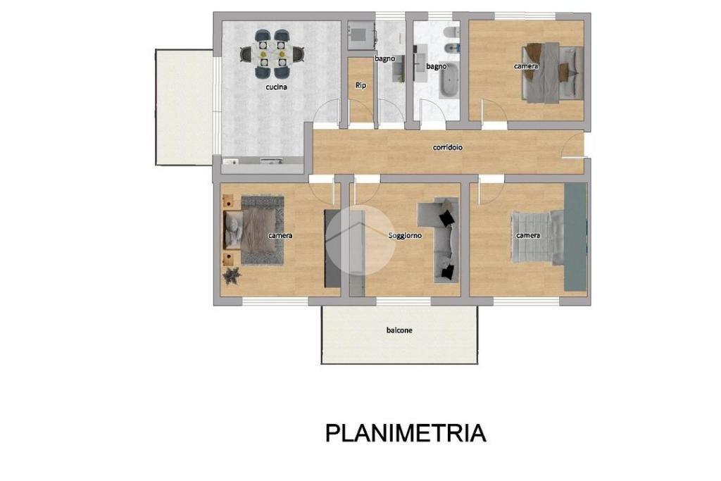 Appartamento Via Giuseppe Mazzini, Castiglione Chiavarese - planimetria 1