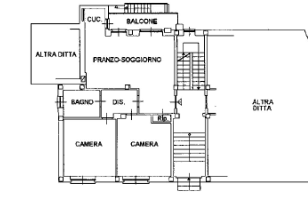 Trilocale Str. Genova, Moncalieri - planimetria 1