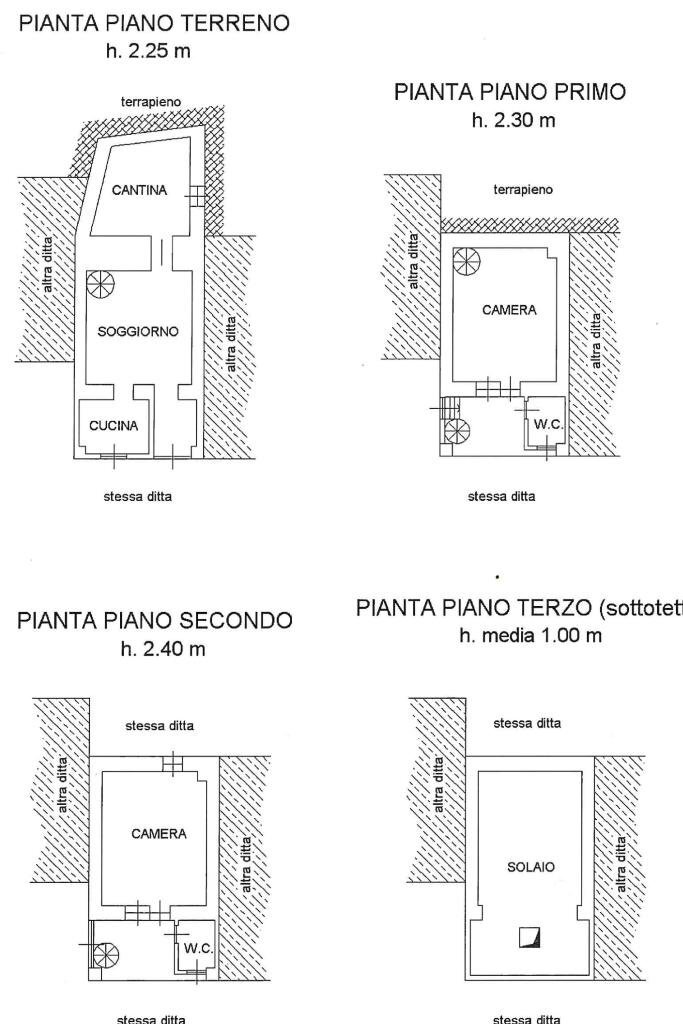 Casa semi indipendente Borgata case nanot, Giaveno - planimetria 1