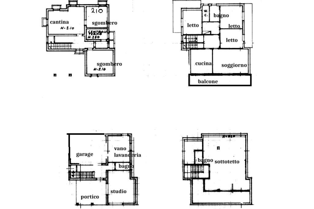 Casa indipendente Via Borghi, frazione Sant'egidio, Cesena - planimetria 1