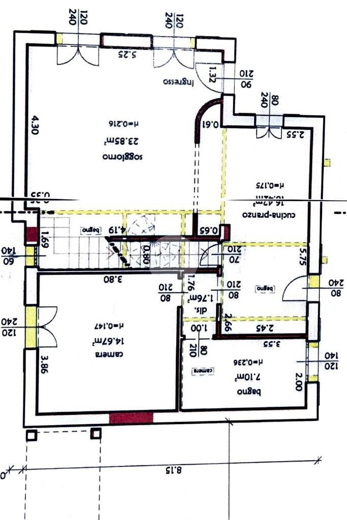 Apartment Via delle Cascine, Rimini - floor plans 1