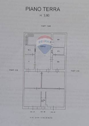 Pianta 2D - Casa indipendente Via San Vincenzo
 
47, Fiumefreddo di Sicilia - planimetria 1