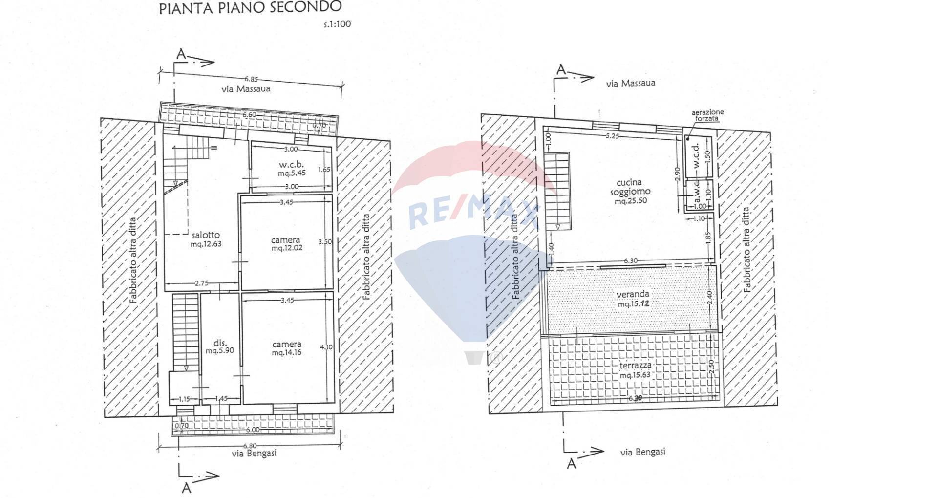 Pianta 2D - Casa semi indipendente Massaua
 
14, Gaggi - planimetria 1