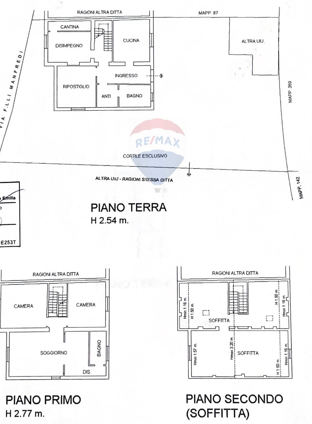 Pianta 2D - Semi-detached house via Fratelli Manfredi
 
40, Boretto - floor plans 1