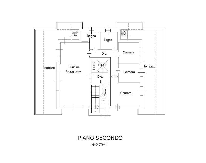 Foto 42 - Quadrilocale Via Giovanni Boccaccio
 
189, Urgnano - planimetria 1