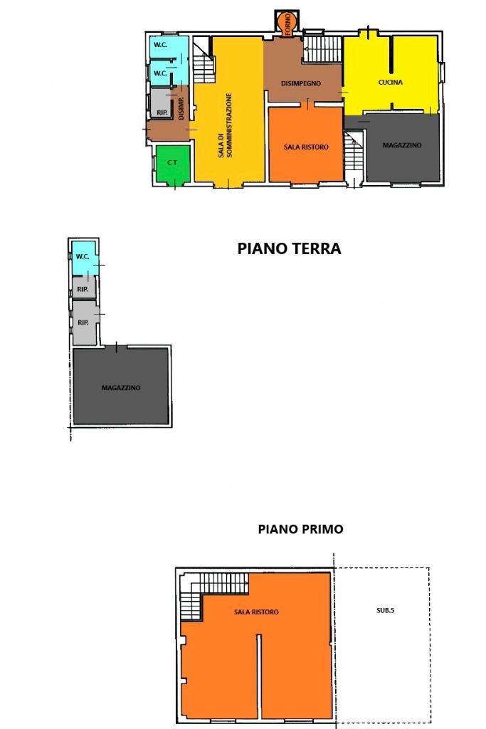 Independent house Via alessandria, Carentino - floor plans 1