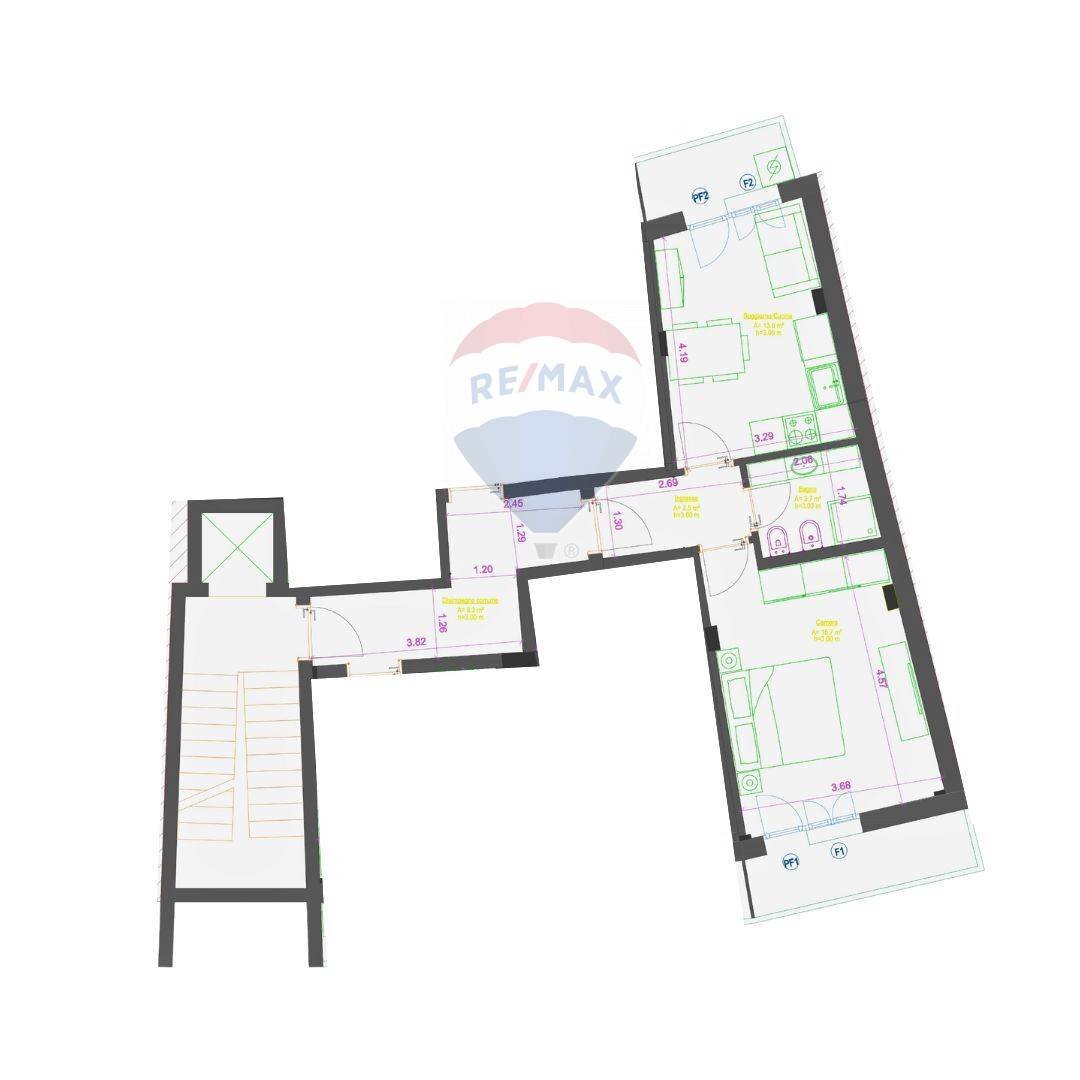 Pianta 2D - Bilocale Via San Tommaso D'aquino
 
10/C, Bari - planimetria 1