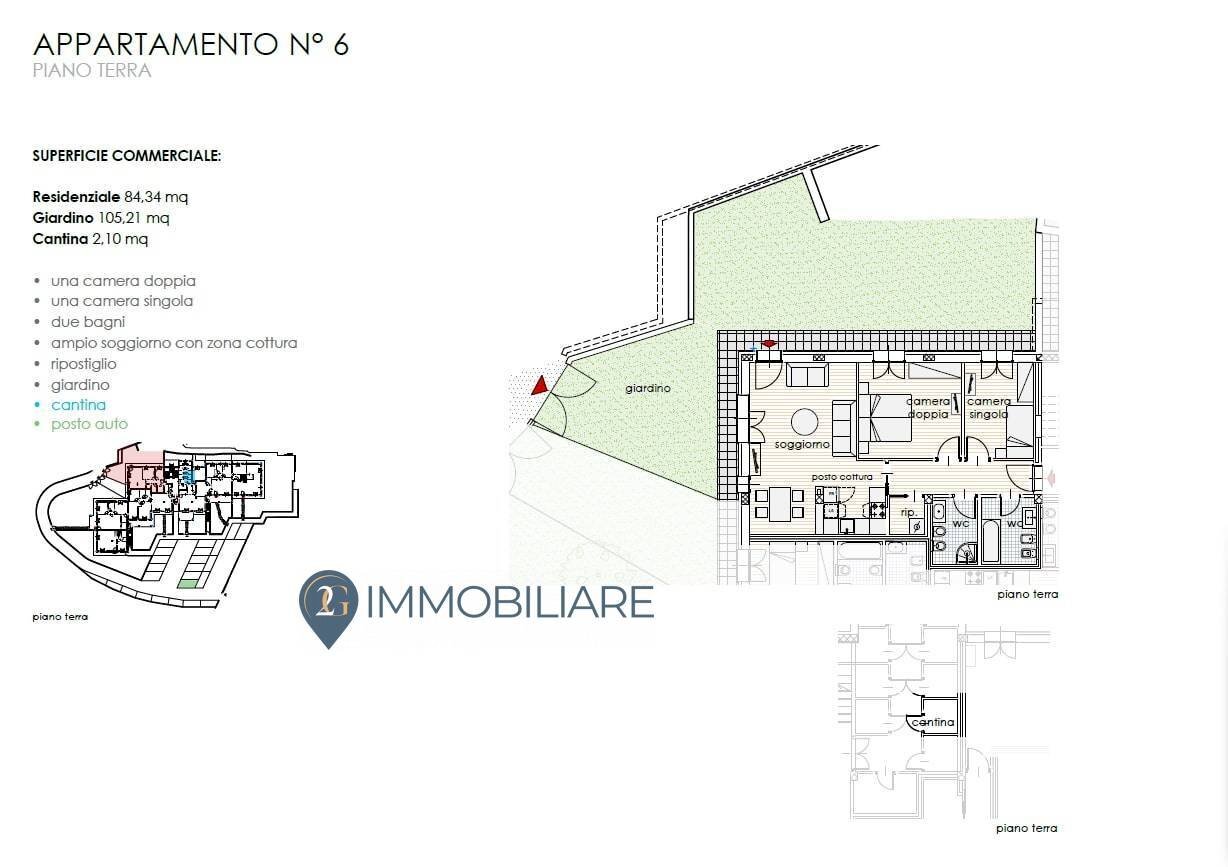 Foto 19 - Bilocale via genova
 
615, La Spezia - planimetria 1