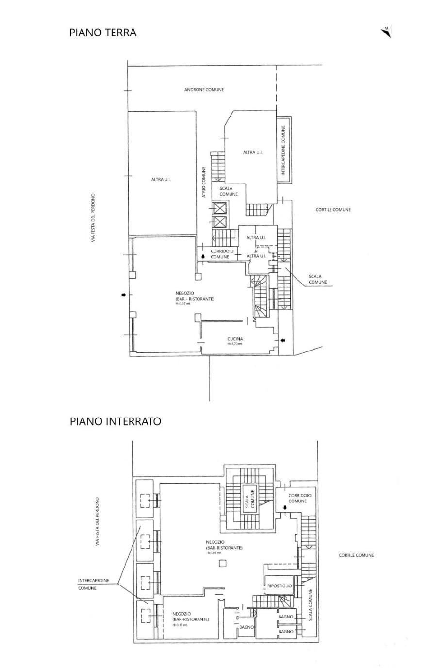 Shop via Festa del Perdono, Milano - floor plans 1