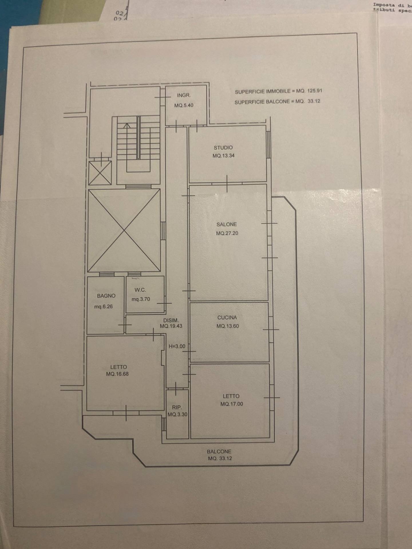 Foto 37 - Appartamento Viale Tica, Siracusa - planimetria 1