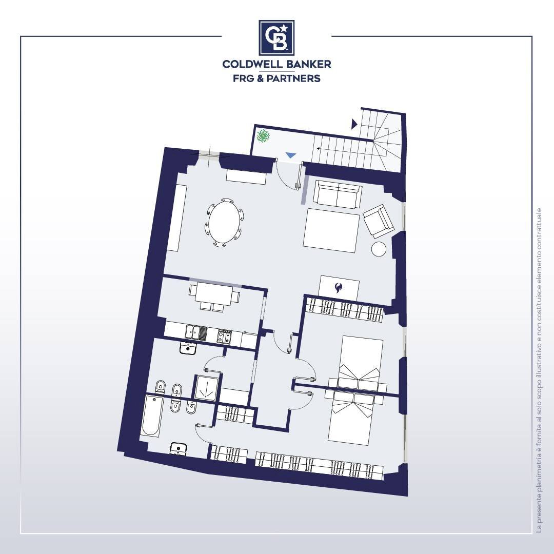 Foto 21 - Trilocale Via Valle Piatta, Viterbo - planimetria 1