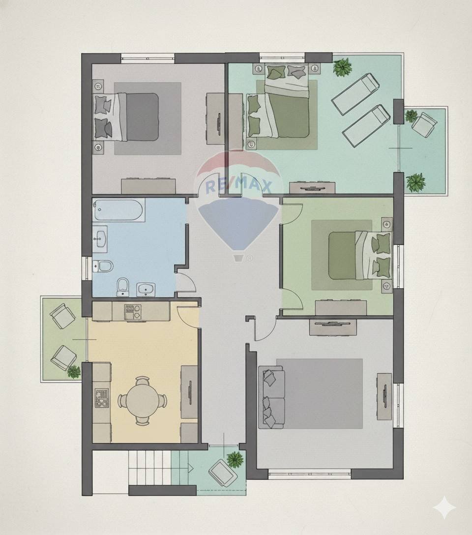 Pianta 2D - Apartment Via Montebello
 
3, Livorno - floor plans 1