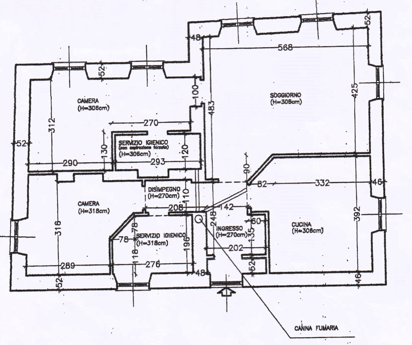 Appartamento via Saccomanno, Camogli - planimetria 1