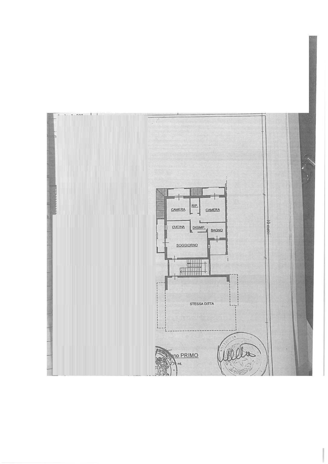 Quadrilocale via Papa Giovanni Paolo II, Carmagnola - planimetria 1