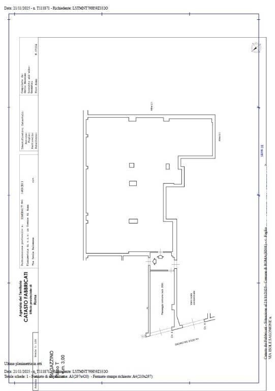 Planimetria - Monolocale via Isole Salomone, Roma (zona Lido di Ostia) - foto 3