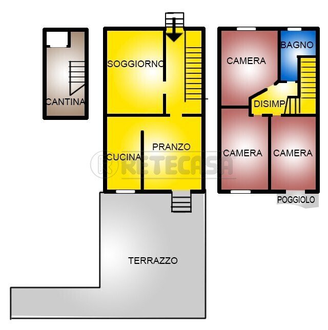 Retecasa_Valdagno - Planimetria.jpg - Casa semi indipendente Valdagno - planimetria 1