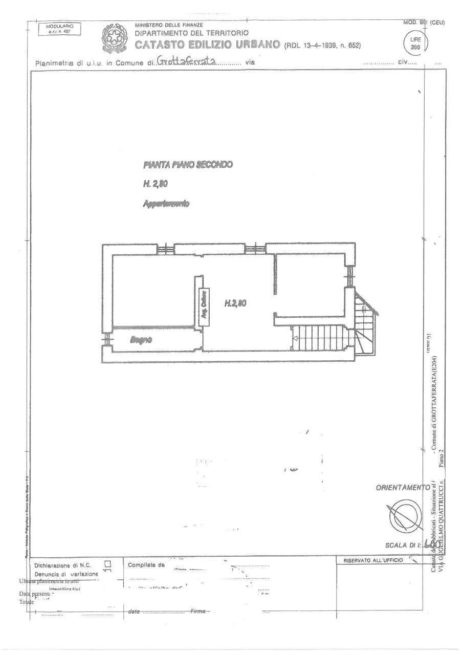 SKM_C250i25080809410.jpg - Three-room apartment Via Guglielmo Quattrucci 122, Grottaferrata - floor plans 1