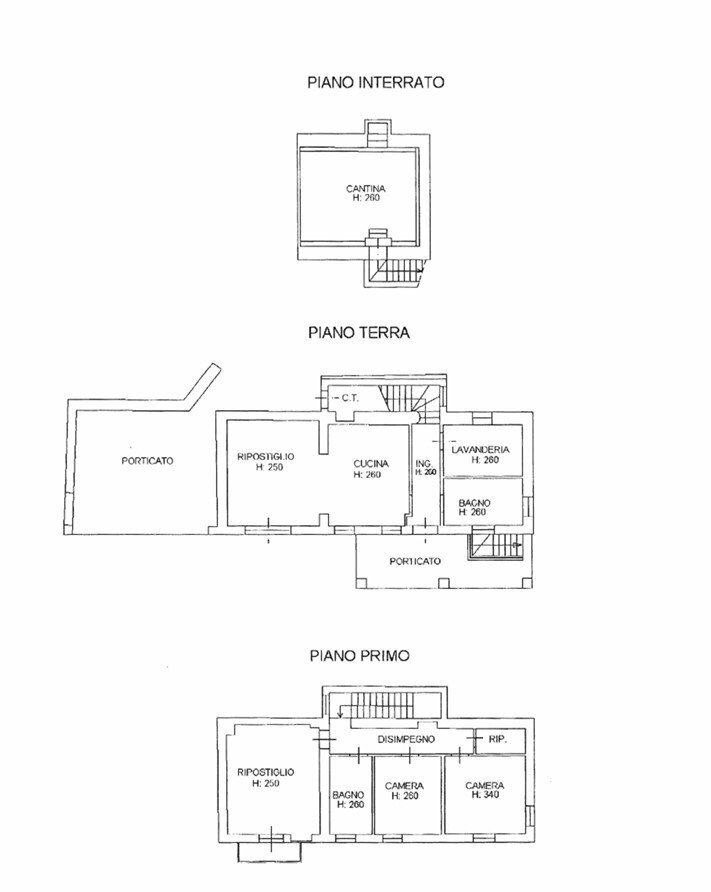 Casa indipendente Camerano Casasco - planimetria 1