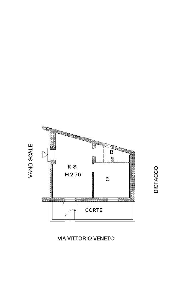 Bilocale Vittorio veneto, Mignanego - planimetria 1