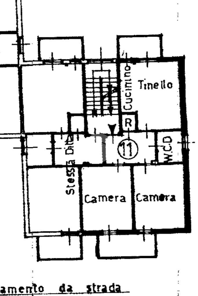 Trilocale Via Ugo Foscolo, Montanaro - planimetria 1