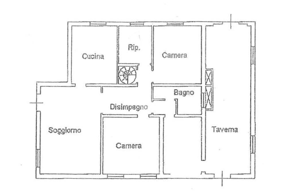 Villa Via P. Galiani, Budrio - planimetria 1