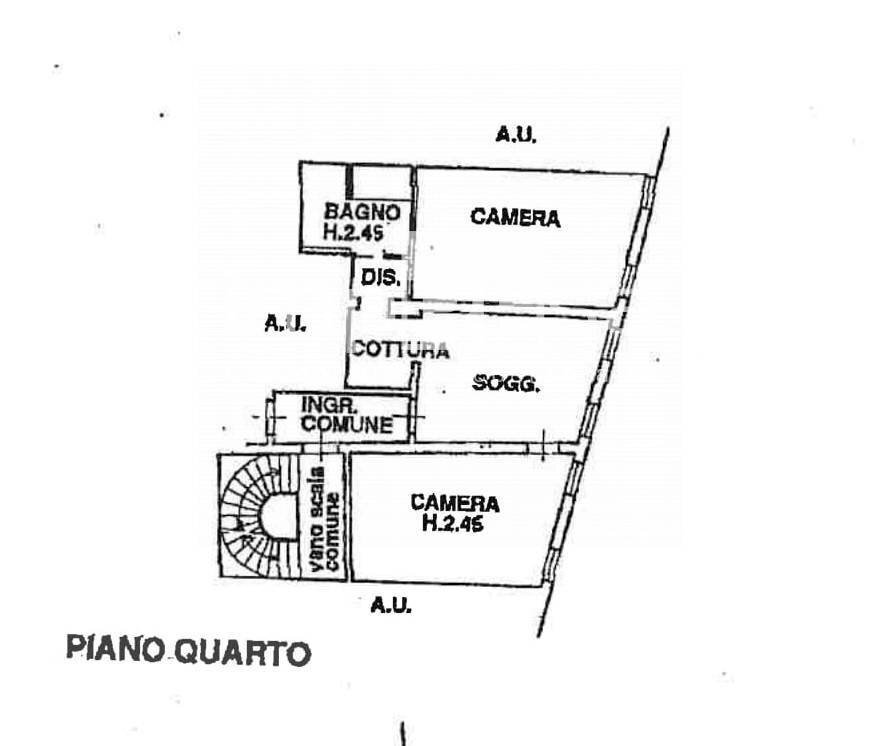 PLANIMETRIA CATASTALE - Four-room apartment SESTIERE SAN MARCO
 
213, Venezia - floor plans 1