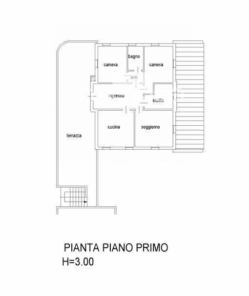 planimetria appartamento - Attività Commerciale via Feltrina, Treviso - planimetria 1