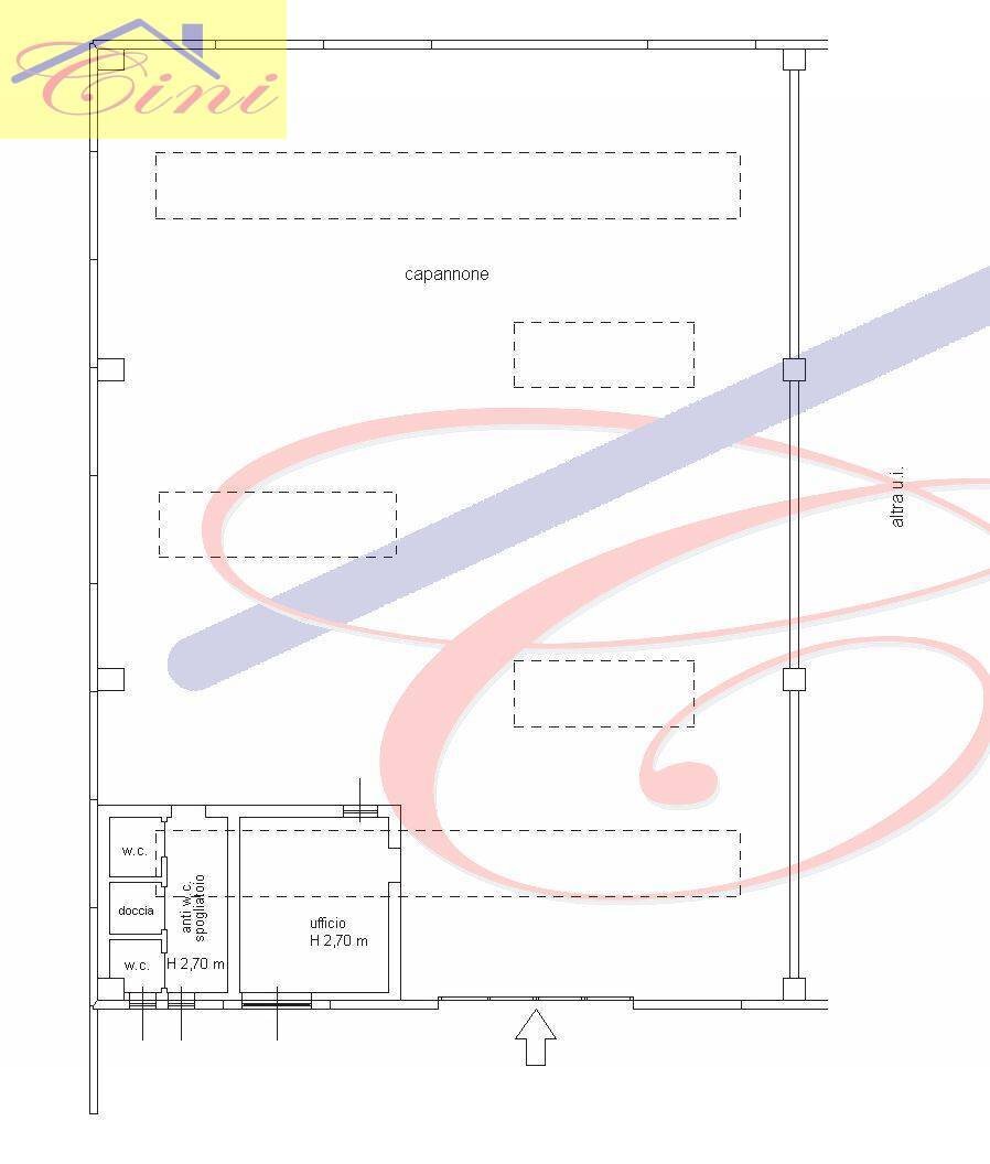 Foto 13 - Capannone via paolo vitalba, Calolziocorte - planimetria 1