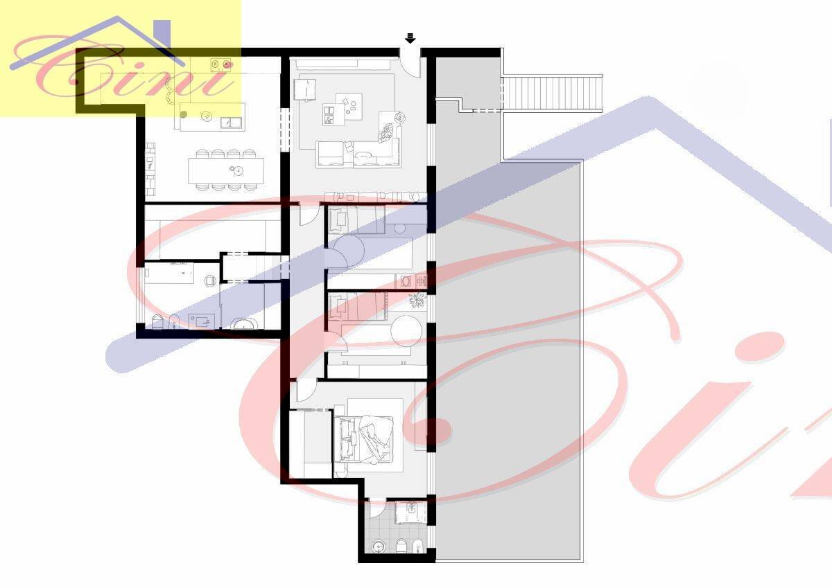 Foto 23 - Quadrilocale piazza martiri della libertà, Rogeno - planimetria 1