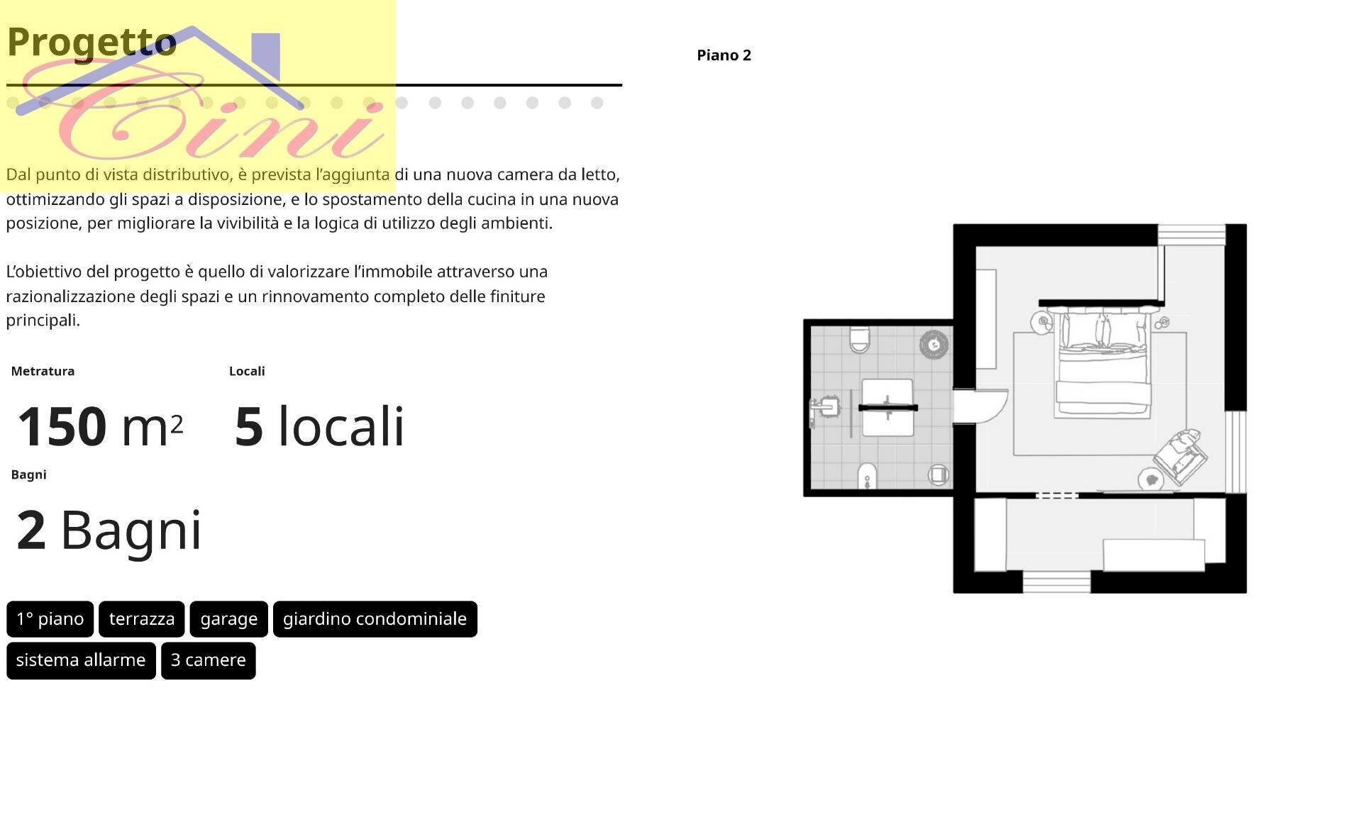 Foto 34 - Quadrilocale piazza martiri della libertà, Rogeno - planimetria 1
