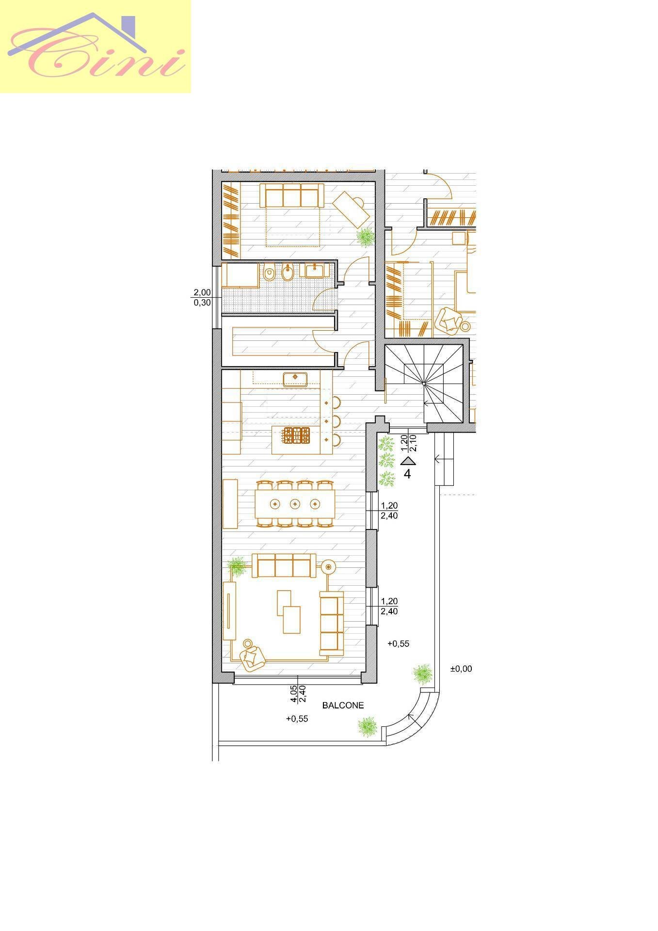 Foto 20 - Four-room apartment piazza martiri della libertà, Rogeno - floor plans 1